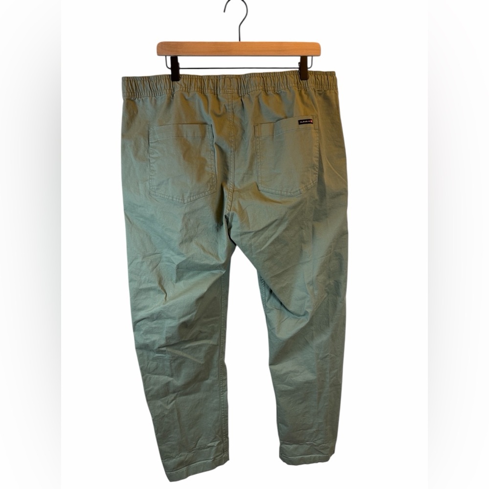 Quiksilver Men’s Drawstring Pants Green XL Casual Lounge Beach - Picture 2 of 8
